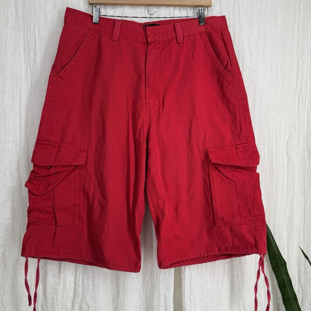 Vtg Y2K Baggy Cargo Shorts 38 Skater 90s Streetwear Indie Alt Utility Oversized